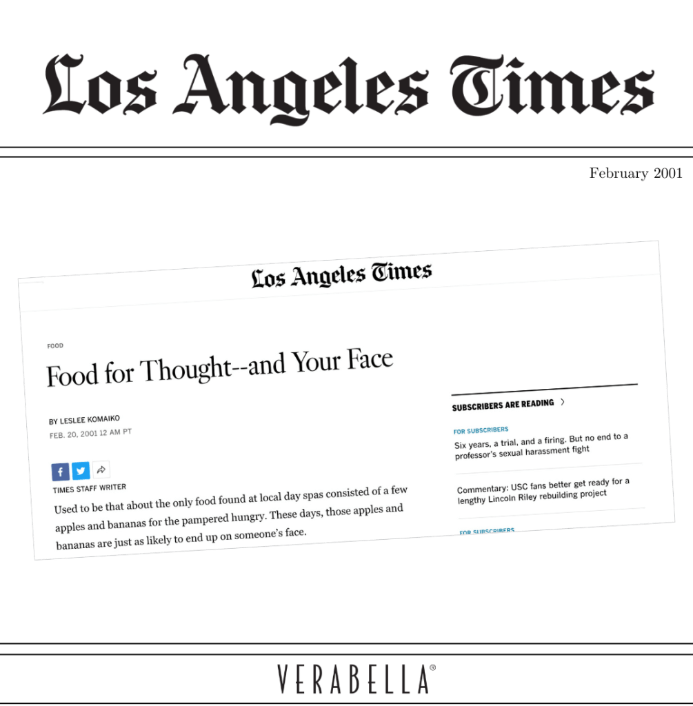 LA Times featuring VERABELLA